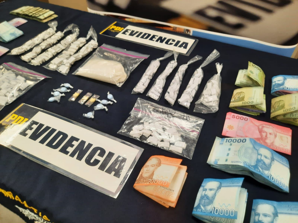 PDI Valdivia incauto 199,32 gramos de Cocaína Base en la población Nueva Región.