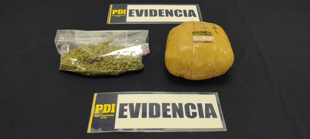 PDI Valdivia detuvo mujer con medio kilo de drogas